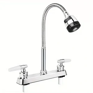South American RV Kitchen Faucets Dual Port Faucet Kitchen Splashproof Faucet Replacement Sink Faucets Kitchen Accessories ﻿