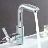 Bathroom Hot and Cold Faucet Basin Water Faucet New Washbasin Tap Deck Mounted Singel Handel Single Hole Chrome - Image 5