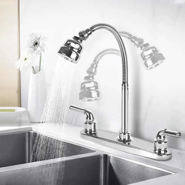 South American RV Kitchen Faucets Dual Port Faucet Kitchen Splashproof Faucet Replacement Sink Faucets Kitchen Accessories ﻿ - Image 2