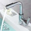 Bathroom Hot and Cold Faucet Basin Water Faucet New Washbasin Tap Deck Mounted Singel Handel Single Hole Chrome - Image 3