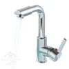 Bathroom Hot and Cold Faucet Basin Water Faucet New Washbasin Tap Deck Mounted Singel Handel Single Hole Chrome - Image 6